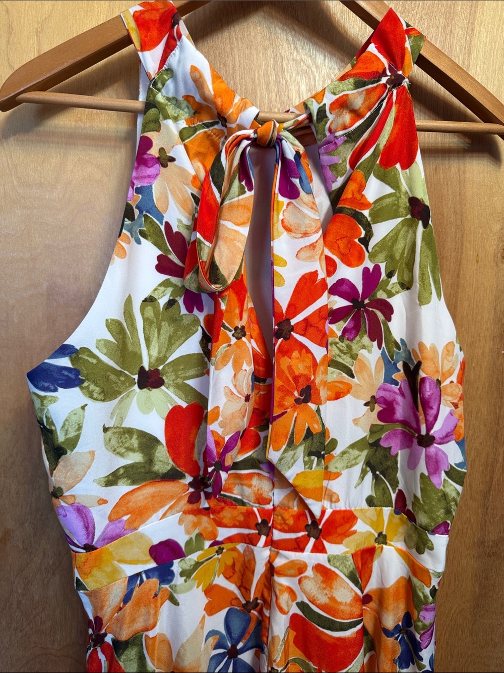 Tahari Multi-Color Floral Midi Dress - Picture 4 of 7